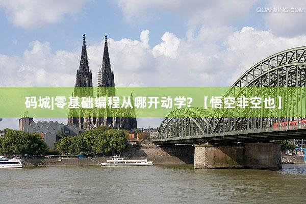码城|零基础编程从哪开动学? 【悟空非空也】